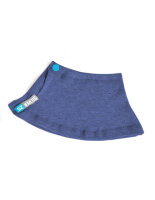 Silver25-Schalkragen - Silberwäsche für Mädchen mit Neurodermitis - Jeansblau