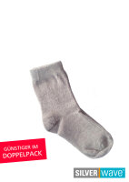 EMF Protection Babie Socks - grey - Pack of two 19-22