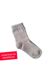 EMF Protection Babie Socks - grey - Pack of three 19-22