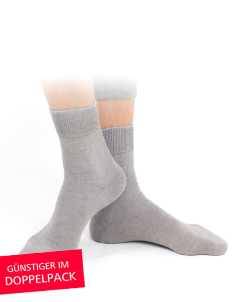 Strahlenschutz Socken für Mädchen - grau - Doppelpack 35-38
