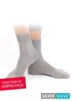 EMF Protection Girls Socks - grey - Pack of two 35-38