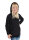 EMF Protection Girls Long-sleeved hooded Shirt - black 134/140