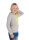 EMF Protection Girls Long-sleeved hooded Shirt - beige-multicolored 122/128