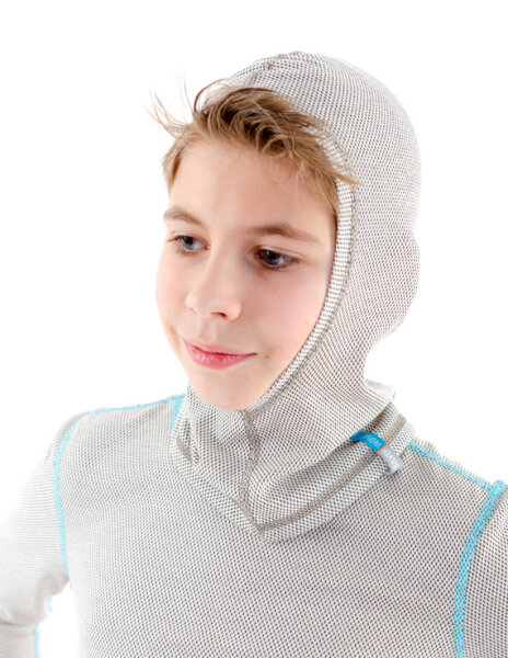 Strahlenschutz Schalmütze für Jungen - beige Gr. 0 (98 bis 116)