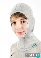 Schalmütze für Jungen mit Neurodermitis - grau