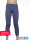 Legging - silver-coated textiles for women with neurodermatitis - jeans blue - pack of two 40/42