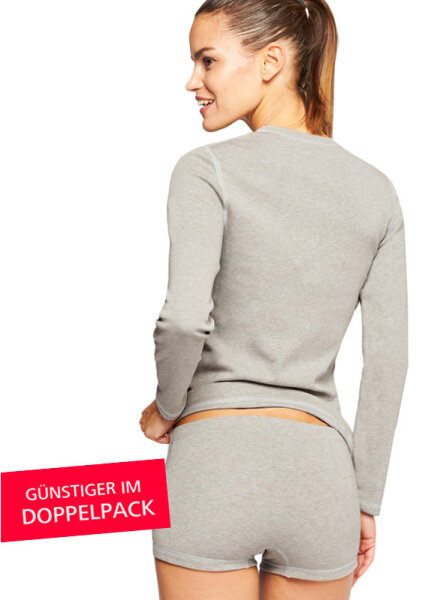Panty für Damen mit Neurodermitis - Grau - Doppelpack 36/38