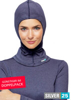 Schalmütze für Damen mit Neurodermitis - Jeansblau - Doppelpack Größe 2 (44-52)