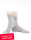 Socks for women with neurodermatitis and diabetes - grey - Pack of three 35-38