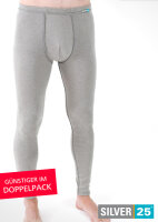 Legging - silver-coated textiles for men with neurodermatitis - grey - pack of two