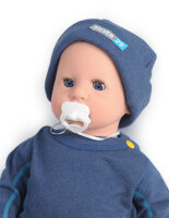 Mütze für Babys Neurodermitis - Jeansblau