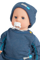 Mütze für Babys Neurodermitis - Jeansblau