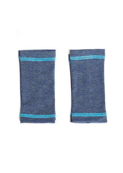 Arm warmers - Silver-coated garments for small children with neurodermatitis - blue 00 (5 x 12 cm)