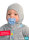 Balaclava for babies and kids with neurodermatitis - grey - pack of two
