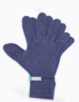 Gloves for women with neurodermatitis - jeans blue
