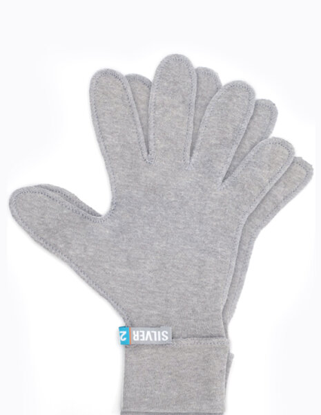 Gloves for women with neurodermatitis - grey
