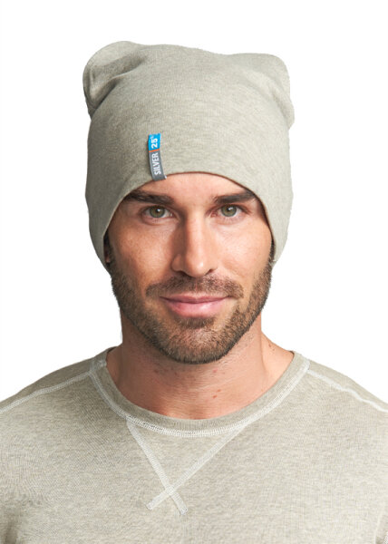 Hat for men with neurodermatitis - grey