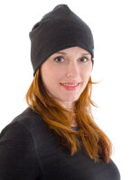 Strahlenschutz Long Beanie Mütze für Damen - schwarz