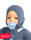 Balaclava for babies and kids with neurodermatitis - jeans blue - pack of two
