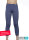 Legging - silver-coated textiles for girls with neurodermatitis - jeans blue - pack of two 110/116