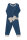 Pyjama to wear with or without hand protection for girls with neurodermatitis - blue