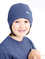 Hat for girls with neurodermatitis - jeans blue Gr. 1...