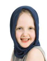 Loop scarf for girls with neurodermatitis - blue one size