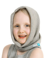 Loop scarf for girls with neurodermatitis - grey
