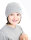 Hat for girls with neurodermatitis - grey Gr. 1 (122 bis 140)