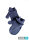 Mittens for children with neurodermatitis - jeans blue