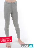 Legging for boys with neurodermatitis - grey - pack of two 98/104
