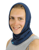 Loop scarf for men with neurodermatitis - blue