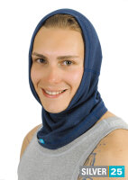 Loop scarf for men with neurodermatitis - blue