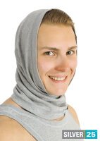 Loop scarf for men with neurodermatitis - grey