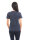 Short-sleeved shirt basic - silver-coated garments for women with neurodermatitis - blue
