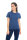Short-sleeved shirt basic - silver-coated garments for women with neurodermatitis - blue