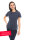 Short-sleeved shirt basic - silver-coated garments for women with neurodermatitis - blue - pack of two