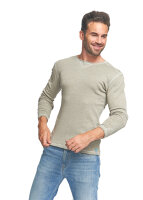 Long-sleeved shirt N for men with neurodermatitis - grey...