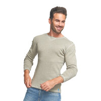 Long-sleeved shirt N for men with neurodermatitis - grey 50/52