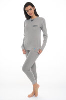 Neurodermatitis pyjama - silver-coated garments for women - grey 48/50