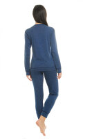 Neurodermatitis pyjama - silver-coated garments for women - blue 40/42