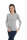 Long-sleeved basic shirt for women with neurodermatitis - grey 40/42