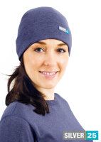 Hat for women - neurodermatitis - jeans blue Größe 1 (36-42)