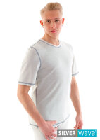EMF Protection Mens Short-sleeved Shirt - beige 50/52