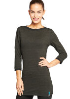 EMF Protection Womens Long-sleeved Longshirt - black 36/38