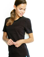 Abschirmkleidung Basic Kurzarm-Shirt für Damen - schwarz 48/50