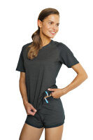 Abschirmkleidung Basic Kurzarm-Shirt für Damen - schwarz 52/54