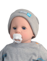 Hat for babies with neurodermatitis - grey Gr. 0 (86 bis 92)
