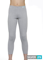 Legging - silver-coated textiles for girls with neurodermatitis - grey 134/140