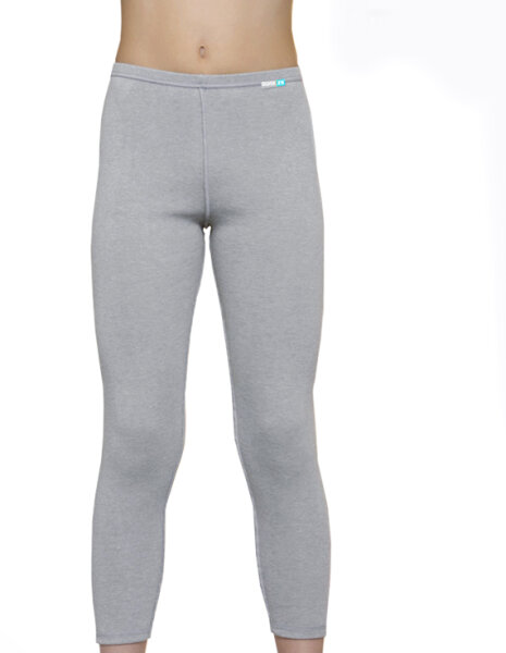 Legging - silver-coated textiles for girls with neurodermatitis - grey 146/152
